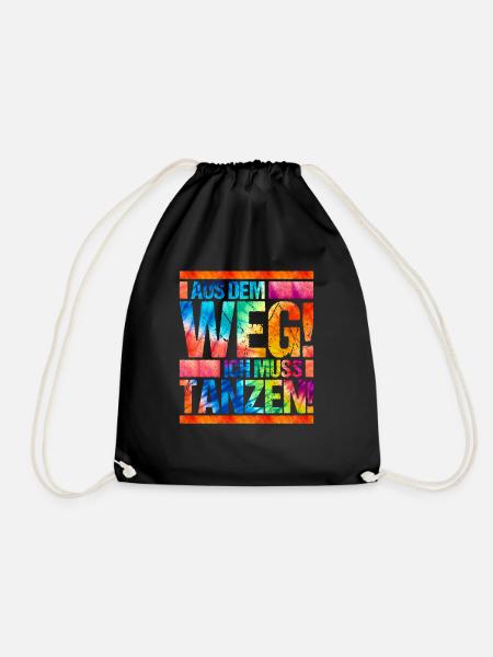 Tänzerin Festival Aus dem Weg ich muss tanzen - Turnbeutel - Schwarz