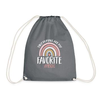 Lactation Consultant IBCLC - Drawstring Bag - grey - Front