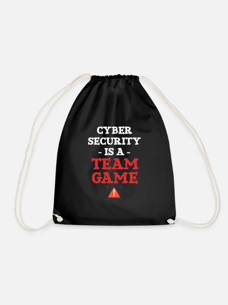 Cyber Security Ist Ein Team-game-programmierer - Turnbeutel - Schwarz