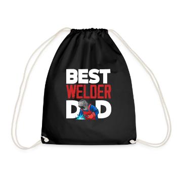 Lustiges Schweißer Geschenk - Turnbeutel - Schwarz - Vorne