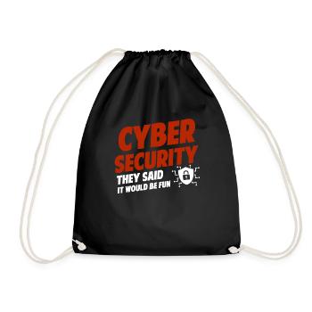 Cybersécurité : Vous avez dit que ce serait amusant - Sac de sport léger - noir - Devant