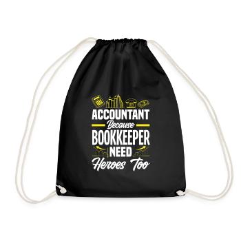Funny Tax Advisor Accountant Gift - Drawstring Bag - black - Front