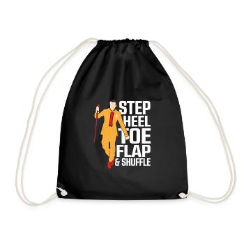Step, Talon, Orteil, Rabat & Shuffle Claquettes Danse Claquettes Danc - Sac de sport léger - noir - Devant