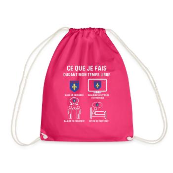 Provence temps libre cadeau - Sac de sport léger - fuchsia - Devant