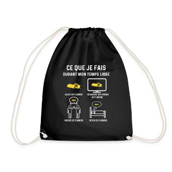 flandre temps libre cadeau - Sac de sport léger - noir - Devant
