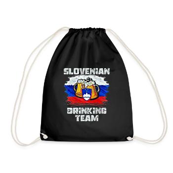 Équipe de beuverie de Slovénie - Sac de sport léger - noir - Devant