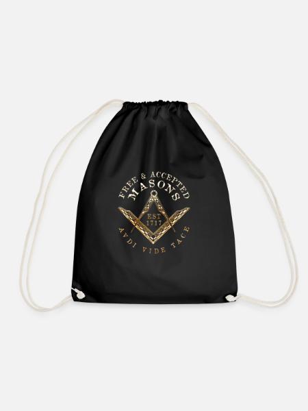 Masonic Freemasonry Fraternal - Turnbeutel - Schwarz