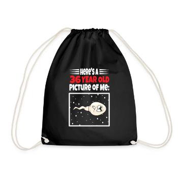 Sperme Voici une vieille photo de moi - Sac de sport léger - noir - Devant