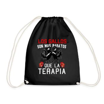 Gallero Pelea De Gallos Hombre Papá Padre Tío - Drawstring Bag - black - Front