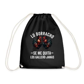 Gallero Pelea De Gallos Hombre Papá Padre Tío - Drawstring Bag - black - Front