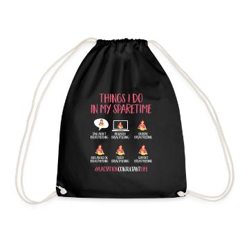 Lactation Consultant IBCLC - Drawstring Bag - black - Front