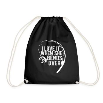 Hameçon Poisson Brochet Pêcheur Nature Mer - Sac de sport léger - noir - Devant