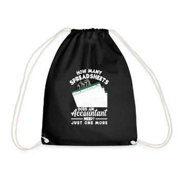 Funny Tax Advisor Accountant Gift - Drawstring Bag - black - Front
