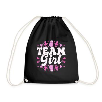 Gender Reveal Babygirl Baby Shower - Turnbeutel - Schwarz - Vorne