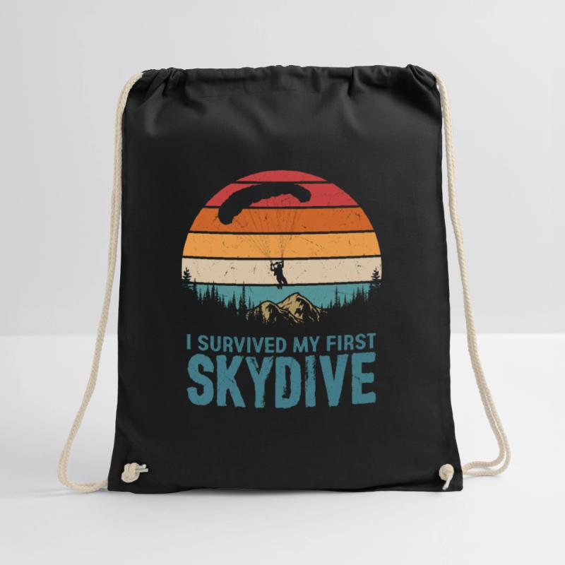 I Survived My First Skydive Skydiver Parachute Turnbeutel