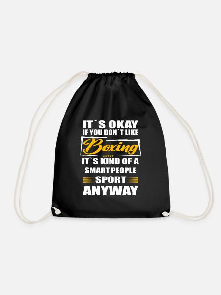 It's Okay If You Don't Like boxing - Turnbeutel - Schwarz