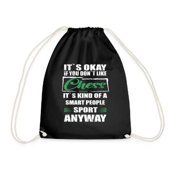 Ce n’est pas grave si vous n’aimez pas les échecs - Sac de sport léger - noir - Devant