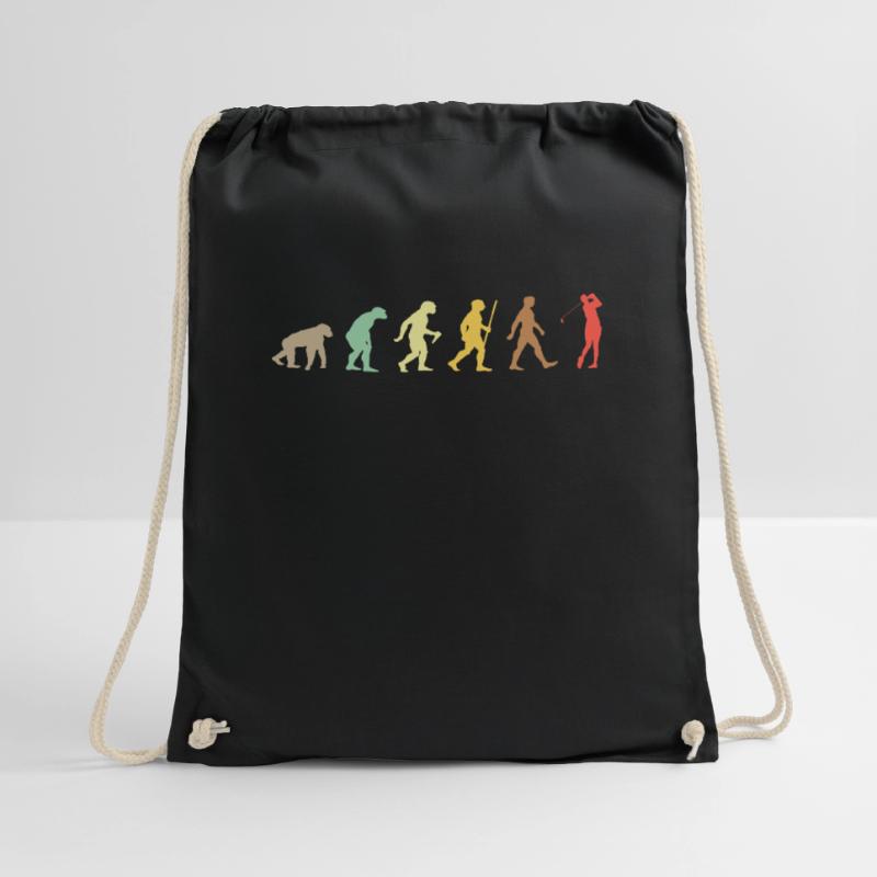 Golf Retro Golfer Evolution Funny Golfing Sac de sport léger