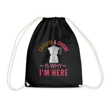 Drôles de chemises espagnoles Cafecito Cafe Español - Sac de sport léger - noir - Devant
