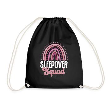 Sleepover Party Pajamas Slumber Party - Drawstring Bag - black - Front