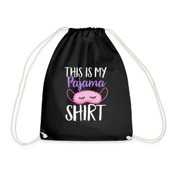 Sleepover Party Pajamas Slumber Party - Drawstring Bag - black - Front