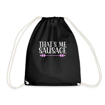 That´s me sausage. Denglisch - Turnbeutel - Schwarz - Vorne