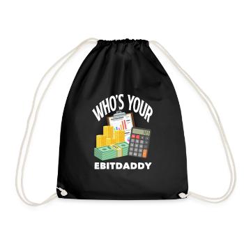 Funny Tax Advisor Accountant Gift - Drawstring Bag - black - Front