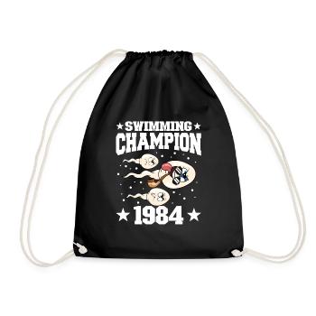 1984 Anniversaire 40 ans - Sac de sport léger - noir - Devant