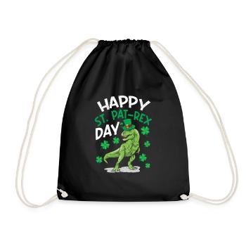 Joyeux jour St.Pat-Rex Saint Patrick dinosaure - Sac de sport léger - noir - Devant