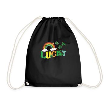 Joyeuse Saint-Patrick Shamrock Irlande Luxure - Sac de sport léger - noir - Devant