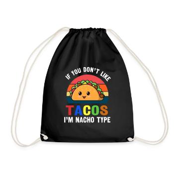 Taco Si vous n’aimez pas les tacos, je suis mexicain de type nacho - Sac de sport léger - noir - Devant