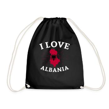 Drapeau albanais Aigle albanais Shqiponja - Sac de sport léger - noir - Devant