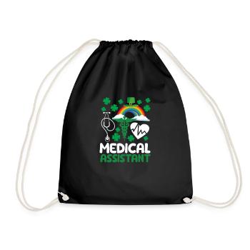 Medical Assistant Nurse - Drawstring Bag - black - Front