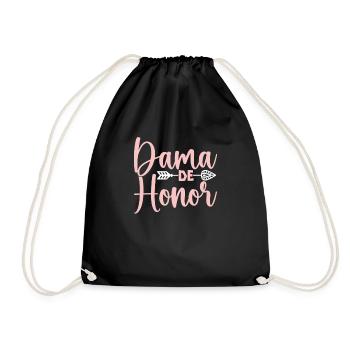 Bachelorette Party Jga Dama De Honor - Turnbeutel - Schwarz - Vorne