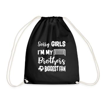 Soccer Sister Le plus grand fan Petite sœur - Sac de sport léger - noir - Devant
