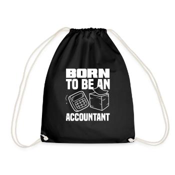 Funny Tax Advisor Accountant Gift - Drawstring Bag - black - Front