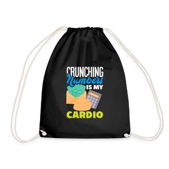 Funny Tax Advisor Accountant Gift - Drawstring Bag - black - Front