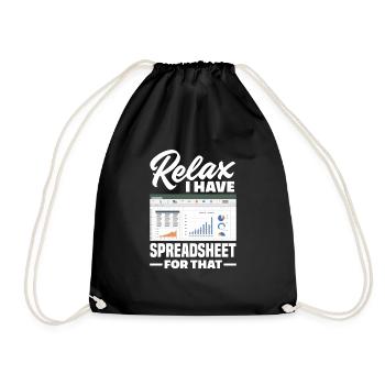 Funny Tax Advisor Accountant Gift - Drawstring Bag - black - Front