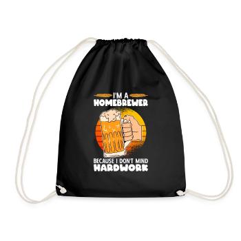 Beer Homebrewing Beer Be - Drawstring Bag - black - Front