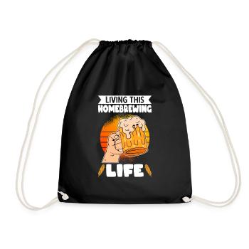 Beer Homebrewing Beer Be - Drawstring Bag - black - Front
