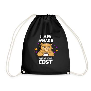 Fan de chats qui se lève tard Propriétaire de - Sac de sport léger - noir - Devant
