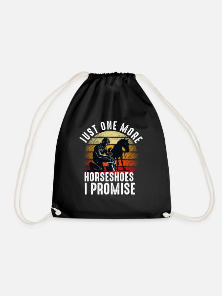 Drôle de maréchal-ferrant fers à cheval Installateur de sabots de chevaux - Sac de sport léger - noir