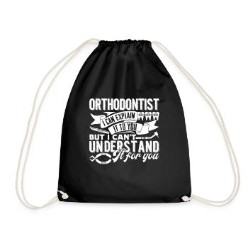 Orthodontist Orthodontist You Can't Understand - Drawstring Bag - black - Front