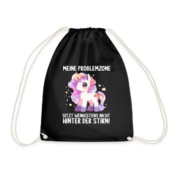 Ma zone à problème n’est pas derrière mon front - Sac de sport léger - noir - Devant