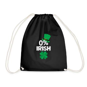 0% Trèfle irlandais Drôle de la Saint-Patrick - Sac de sport léger - noir - Devant