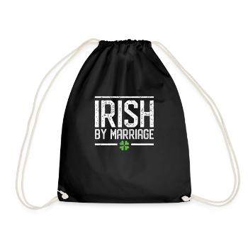 Irlandais par mariage St. Patrick’s Day Shamrock Green - Sac de sport léger - noir - Devant