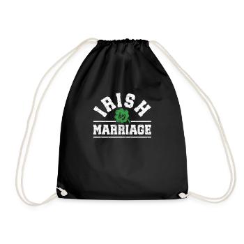 Irlandais par mariage St. Patrick’s Day Shamrock Green - Sac de sport léger - noir - Devant