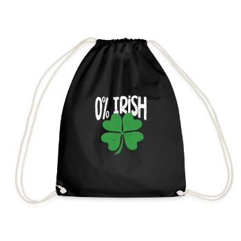 0% Trèfle irlandais Drôle de la Saint-Patrick - Sac de sport léger - noir - Devant