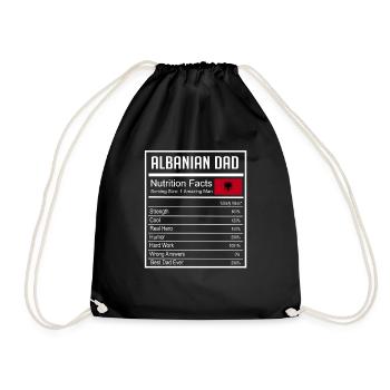 Drapeau albanais Aigle albanais Shqiponja - Sac de sport léger - noir - Devant
