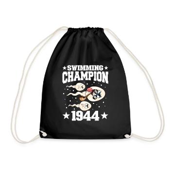 1944 Anniversaire 80 ans - Sac de sport léger - noir - Devant